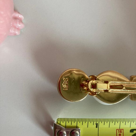Lele Sadoughi Stacked stone barrette, 14k gold main image 3